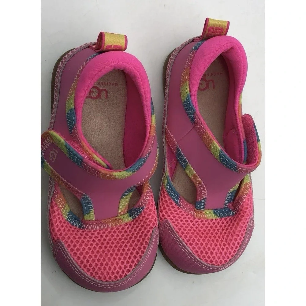 UGG Beach Slides Kids' Summer Slippers Sandals Size 10 Vacation Beach Shoes Pink